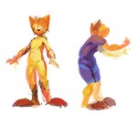 anthro clothed clothing eyes_closed featureless_crotch fur head_tuft male nude orange_body orange_ears orange_fur solo standing tuft oselotti oselotti_(character) domestic_cat felid feline felis mammal 2016 hi_res