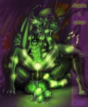 anal anal_penetration anthro balls big_dom_small_sub big_penis bioluminescence blue_eyes breasts claws clitoris dominant duo egg erection feet female female_penetrated genitals glistening glistening_egg glowing glowing_egg glowing_eyes glowing_markings green_body green_egg green_eyes green_scales heterochromia horn larger_male licking male male/female male_penetrating male_penetrating_female markings membrane_(anatomy) membranous_wings monotone_egg nipples non-mammal_breasts non-mammal_nipples nude oviposition paws penetration penis pregnant pregnant_anthro pregnant_female pussy scales sex sex_during_oviposition size_difference smaller_female smaller_penetrated tail toe_claws toes tongue tongue_out wings winddragon mythology chemical_hazard sandalf dragon mythological_creature mythological_scalie northern_dragon scalie 2012