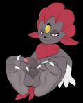 2019 3_toes 4:5 abs absurd_res alpha_channel alternate_version_at_source annoyed anthro anus balls barefoot biped budge_(artist) butt claws curling_toes darkened_genitalia digital_media_(artwork) fangs feathers feet foot_focus foreskin front_view fur generation_4_pokemon genitals glans grey_body half-erect hi_res humanoid_genitalia humanoid_penis looking_at_viewer male muscular muscular_anthro muscular_male neck_tuft nintendo nude penis perineum pink_anus pink_glans pokemon pokemon_(species) red_body red_eyes red_feathers red_fur signature simple_background sitting soles solo teeth toe_claws toes transparent_background tuft weavile
