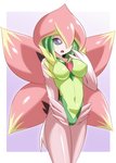 breasts camel_toe female nipple_outline plant solo nauchan4649 bandai_namco digimon digimon_(species) elemental_creature elemental_humanoid flora_fauna humanoid lilamon plant_humanoid