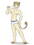 abs anthro briefs briefs_only bulge clothed clothing confident_stance feet half_naked male navel nipples purple_waistband smile smiling_at_viewer smirk smirking_at_viewer solo tighty_whities topless underwear underwear_only white_briefs white_clothing white_underwear fuze nintendo pokemon generation_1_pokemon meowth pokemon_(species) 3:4 hi_res