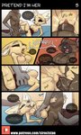 aggretsuko anthro anthro_on_anthro anthro_penetrated anthro_penetrating anthro_penetrating_anthro bareback bed big_penis bodily_fluids bottomwear breasts brown_body brown_fur canid canine clitoris clothed clothing comic dialogue duo english_text female female_penetrated fennec_fox fenneko fox fur furniture genital_fluids genitals haida_(aggretsuko) hi_res hyena interspecies looking_pleasured male male/female male_penetrating male_penetrating_female mammal moan nipples nude number page_number partially_clothed penetration penile penile_penetration penis penis_in_pussy pussy sanrio sex siroc skirt speech_bubble spotted_hyena sweat text true_fox upskirt_sex url vaginal vaginal_fluids vaginal_penetration