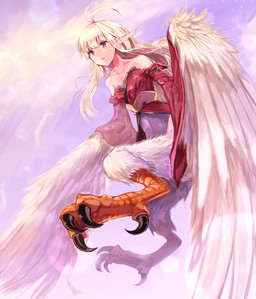 asian_clothing avian_feet bare_shoulders clothed clothing east_asian_clothing feathers female japanese_clothing kimono light_body light_skin pointy_ears red_clothing solo white_body white_feathers wings jade_hpy european_mythology greek_mythology mythology animal_humanoid avian harpy humanoid mythological_avian mythological_creature hi_res
