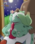 4:5 absol absurd_res amphibian amphibian_humanoid animal_genitalia animal_humanoid animal_penis anthro bodily_fluids breasts brown_body bulbasaur canine_genitalia canine_penis cum cum_in_pussy cum_inside cum_on_face ejaculation female game_freak generation_1_pokemon generation_3_pokemon genital_fluids genitals green_body group hair hi_res human humanoid licking male male/female mammal mark_(absol) markabsolgold muscular muscular_male night nintendo oral penetration penile penis penis_lick pokemon pokemon_(species) red_eyes sex spores tongue tongue_out trio vaginal vaginal_penetration venesa_bulbasaur white_hair