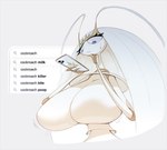 antennae_(anatomy) big_breasts breasts cellphone curiosity electronics female huge_breasts internet phone smartphone acrylictoon google nintendo pokemon arthropod blattodea cockroach generation_7_pokemon insect pheromosa pokemon_(species) ultra_beast digital_media_(artwork)