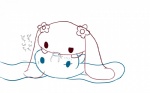 accessory anthro bodily_fluids duo female flower hair_accessory hairpin japanese kissing long_ears male plant saliva semi-anthro simple_background text white_background happy27ruko2 cinnamoroll pixiv sanrio cinnamon_(cinnamoroll) mocha_(cinnamoroll) canid canine canis domestic_dog mammal 16:10 digital_drawing_(artwork) digital_media_(artwork) japanese_text translated widescreen