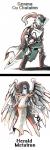 armor duo female machine male melee_weapon polearm simple_background standing weapon wings mikoto-chan atlus megami_tensei sega undertale undertale_(series) cu_chulainn_(megami_tensei) metatron_(megami_tensei) mettaton undyne angel animal_humanoid fish fish_humanoid humanoid marine marine_humanoid robot winged_humanoid hi_res