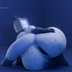 :3 antennae_(anatomy) anus big_anus big_butt blue_body blue_skin butt electronics for_a_head freckled_butt freckles gradient_arms gradient_body gradient_legs grey_body grey_skin huge_butt male multicolored_body multicolored_skin overweight overweight_male presenting presenting_anus screen screen_face solo tail tapering_tail television two_tone_body two_tone_skin white_body bacility beep_(bacility) humanoid object_head screen_head tv_head 1:1 3d_(artwork) digital_media_(artwork) hi_res tagme andromorph_(lore)