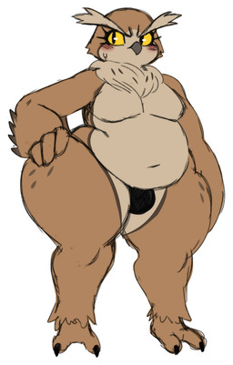 anthro big_butt blush bodily_fluids bottom_heavy bottomwear brown_body bulge butt clothing male overweight overweight_male solo sweat sweatdrop thong underwear wide_hips sssonic2 otto_(sssonic2) hi_res model_sheet