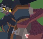 anthro black_hair bouncing_breasts breasts brown_body brown_fur clothed clothing duo feline_ears female female_penetrated fur hair legs_up looking_at_another looking_back low_framerate low_poly male male/female partially_clothed penetration tail vaginal vaginal_penetration yellow_sclera polez animal_humanoid cat_humanoid felid felid_humanoid feline feline_humanoid human humanoid mammal mammal_humanoid 3d_(artwork) 3d_animation animated digital_media_(artwork) loop