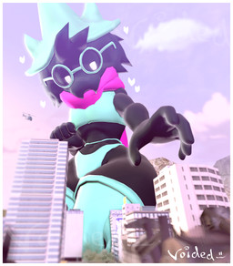 anthro border city clothed clothing destruction femboy fingers fur hair humanoid_hands macro male solo text thick_thighs topwear white_border voidedpumpkin deltarune undertale_(series) ralsei bovid caprine goat humanoid mammal 2025 3d_(artwork) absurd_res artist_name digital_media_(artwork) hi_res portrait signature source_filmmaker_(artwork) watermark