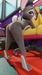 anthro bent_over butt chair detailed_background eyelashes female fur furniture grey_body grey_fur inside looking_at_viewer nude presenting presenting_hindquarters purple_eyes scut_tail short_tail smile solo spread_legs spreading tail fever-dreamer disney zootopia judy_hopps lagomorph leporid mammal rabbit 2021 3d_(artwork) 4k 9:16 absurd_res digital_media_(artwork) hi_res