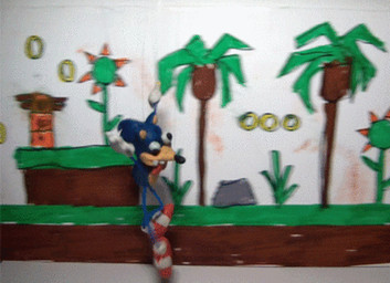 anthro male puppet solo unknown_artist sega sonic_the_hedgehog_(series) sonic_the_hedgehog eulipotyphlan hedgehog mammal animated low_res