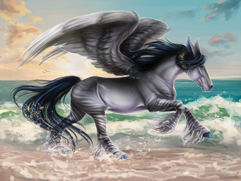 blue_eyes bovid_horn caprine_horn detailed_background female feral fur grey_body grey_fur hooves horn leg_markings long_ears mane markings multicolored_body multicolored_fur nature nature_background outside quadruped ram_horn sea seaside solo splashing_water spread_wings striped_legs stripes sunset tail text unguligrade water wave wings beesa horns_and_hooves mythology equid equine hybrid mammal mythological_creature mythological_equine pegasus zebroid zonkey 2021 4:3 artist_name digital_media_(artwork) signature