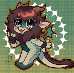 2_horns 3_toes 4_fingers anthro bangs black_outline blush brown_eyebrows brown_horn brown_mane chibi circle_eyebrows claws diamond_(symbol) eyebrow_through_hair eyebrows eyelashes feet female female_anthro finger_claws fingerless_(marking) fingerless_gloves_(marking) fingers gloves_(marking) green_background green_body green_claws green_eyes green_markings green_scales green_tail hair horn long_tail looking_at_viewer mane markings multicolored_body multicolored_scales nude nude_anthro nude_female orange_outline outer_highlight outline pattern_background pink_inner_ear pink_outline plaid plaid_background pupils red_mouth scales simple_background smile smiling_at_viewer solo straight_legs tail teal_outline text toes translucent translucent_hair two_tone_tail draakots mythology draajiko_(draakots) dragon kirin mythological_creature mythological_scalie scalie wingless_dragon 2025 artist_name colored digital_drawing_(artwork) digital_media_(artwork) english_description full-length_portrait hi_res portrait shaded