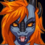 anthro chibi female looking_at_viewer solo cyberhound mythology dragon mythological_creature mythological_scalie scalie illustration 1:1 adobe_photoshop_(artwork) digital_media_(artwork) headshot_portrait icon low_res pixel_(artwork) portrait thumbnail