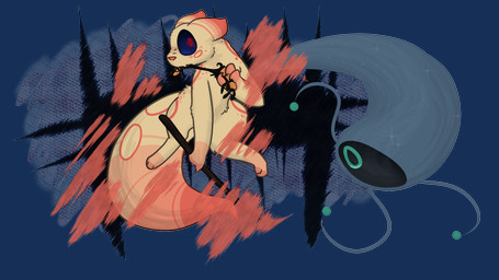 ambiguous_gender claws duo eating eating_food feral freckled_back freckled_face freckles holding_object holding_weapon looking_at_another paws scribble_eyes simple_background star starry_body weapon neoncityrain rain_world videocult the_unbound_(neoncityrain) overseer_(rain_world) slugcat 16:9 alpha_channel hi_res widescreen trans_(lore)