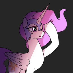 armor female feral headgear helmet horn one_eye_closed solo wings user001 friendship_is_magic hasbro my_little_pony mythology nightmare_moon_(mlp) princess_celestia_(mlp) equid equine mammal mythological_creature mythological_equine winged_unicorn hi_res