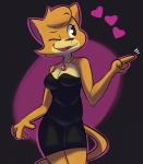 4_fingers anthro breasts clothed clothing dress female fingers fur heart_symbol open_mouth simple_background smile solo standing gabbah lily_(gabbah) domestic_cat felid feline felis mammal 2018 absurd_res digital_media_(artwork) hi_res