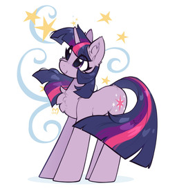 chest_tuft female feral horn inner_ear_fluff looking_up simple_background solo star tuft lerkfruitbat friendship_is_magic hasbro my_little_pony mythology twilight_sparkle_(mlp) equid equine mammal mythological_creature mythological_equine unicorn hi_res