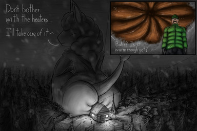 ambiguous_gender anthro anus big_butt big_ears blizzard_(weather) blush breath building butt clothing cold detailed_anus dialogue duo evergreen_tree eyes_closed facial_hair fence footprint fur gloves green_clothing handwear house jacket macro mustache night nude pawprint pine_tree plant purring rear_view shocked shovel sitting snow squish text thick_thighs tools topwear tree wide_eyed window window_curtains wool_(fur) yubirb the_nature_of_predators bovid caprine human mammal sheep venlil_(the_nature_of_predators) 3:2 english_text hi_res