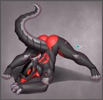 anthro ass_up butt jack-o'_pose looking_at_viewer machine male nude pose simple_background solo synthetic tail tongue tongue_out maxx-ros matrix-rx android robot robot_anthro synth_(vader-san) hi_res