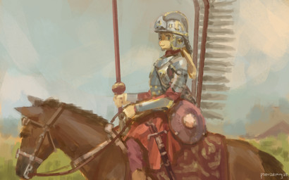 ambiguous_gender anthro anthro_focus armor biped bridle cavalry duo feral headgear helmet historical horseback knight lance landscape looking_at_viewer melee_weapon metal_helmet military outside polearm quadruped saddle shield side_view smile solo_focus sword warrior weapon winged_hussar panzery25 cheeseus_(cheeseuschrist) equid equine horse lagomorph leporid mammal rabbit absurd_res hi_res male_(lore)