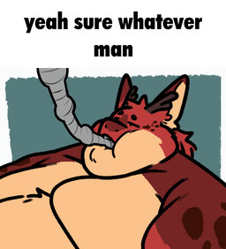 anthro antlers belly big_belly big_moobs feeding_tube fur horn hose hose_in_mouth male medical_instrument moobs morbidly_obese morbidly_obese_anthro morbidly_obese_male obese obese_anthro obese_male overweight overweight_anthro overweight_male scientific_instrument solo text weight_gain aki_maned_wolf mythology asu_cyndris dragon furred_dragon furred_scalie mythological_creature mythological_scalie scalie animated english_text meme reaction_image
