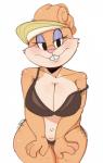 4_fingers anthro bedroom_eyes big_breasts blonde_hair breasts buckteeth cleavage clothed clothing female fingers fur hair half-closed_eyes leaning leaning_forward lingerie looking_at_viewer mature_anthro mature_female narrowed_eyes navel orange_body orange_fur outie_navel seductive simple_background slightly_chubby smile solo standing teeth toony white_background hua113 looney_tunes the_looney_tunes_show warner_brothers patricia_bunny lagomorph leporid mammal rabbit 2017