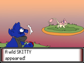 being_watched blush bodily_fluids butt cum cum_from_vagina cum_in_vagina cum_inside duo female feral genital_fluids genitals grass looking_at_another plant pokeball pokemon_battle presenting presenting_hindquarters raised_leg scarf surprised vulva neoncityrain nintendo pokemon eric_(spacestarwolf) canid canine canis generation_3_pokemon mammal pokemon_(species) skitty wolf