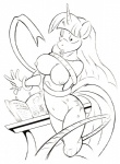2014 alex_spastic anthro anthrofied black_and_white book bound breasts cutie_mark english_text equine female friendship_is_magic hair horn mammal monochrome my_little_pony navel nipples nude plain_background rope standing table text twilight_sparkle_(mlp) unicorn white_background
Rating: Questionable
Score: 9
User: 2DUK
Date: March 02, 2014