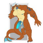 anthro blue_nipples blue_penis claws fish_tail fur genitals looking_at_viewer male multicolored_body multicolored_fur muscular muscular_anthro muscular_male nipples pecs penis solo two_tone_body two_tone_fur sharkellion leo_altum deep_one_(h.p._lovecraft) fish hybrid mammal marine monster pinniped sea_lion 1:1 hi_res