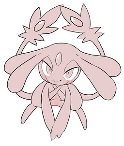 2_tails ambiguous_gender blush blush_lines chest_blush forehead_gem gem looking_at_viewer multi_tail pseudo_hair simple_background smile solo tail tail_gem white_background white_sclera yakiniku628 nintendo pokemon generation_4_pokemon legendary_pokemon mesprit pokemon_(species) monochrome