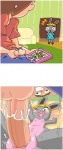 animal_crossing anthro anthro_penetrated balls biped blonde_hair blush bodily_fluids bonbon_(animal_crossing) breasts caught_in_the_act caught_masturbating cum duo erection female female_on_human female_penetrated from_front_position genital_fluids genitals hair human human_on_anthro human_penetrating human_penetrating_anthro humanoid_genitalia humanoid_penis interspecies lagomorph leporid lying male male/female male_on_anthro male_penetrating male_penetrating_female mammal masturbation minus8 missionary_position nintendo nipples nude on_back one_eye_closed penetration penile penile_masturbation penile_penetration penis penis_in_pussy photo pink_nipples pussy rabbit sex small_breasts spread_legs spreading table_lotus_position vaginal vaginal_fluids vaginal_penetration villager_(animal_crossing) walk-in