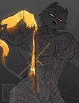 anthro breath clothing genitals male muscular muscular_male musk nude pecs penis solo tattoo thong underwear saymrbeefyy epic_games fortnite meowdas meowscles meowscles_(shadow) domestic_cat felid feline felis mammal absurd_res hi_res