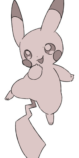 ambiguous_gender black_ear_tips cheek_spots dipstick_ears ear_markings feet feral fur markings multicolored_ears open_mouth simple_background small_feet smile solo tail white_background yakiniku628 nintendo pokemon generation_1_pokemon pikachu pokemon_(species) 2026 full-length_portrait hi_res monochrome portrait