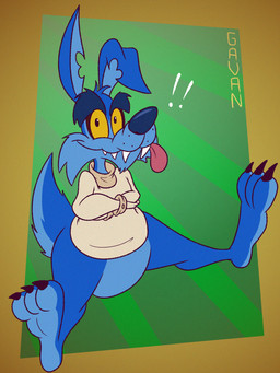 3_toes abstract_background anthro bent_ear black_eyebrows black_nose black_toe_claws blue_body blue_fur bottomless bottomless_anthro bottomless_male cheek_tuft chin_tuft clothed clothing exclamation_point eyebrows facial_tuft fangs feet fur glance humanoid_feet jagged_teeth long_ears looking_at_viewer male multicolored_body multicolored_fur notched_ear pattern_background plantigrade pose restraints sharp_teeth simple_background sitting smile smiling_at_viewer soles solo straitjacket striped_background teeth thick_eyebrows toes tongue tongue_out toony tuft two_tone_body two_tone_feet two_tone_fur two_tone_tail yellow_sclera gavanzude activision crash_bandicoot_(series) ripper_roo kangaroo macropod mammal marsupial 2024 alternate_version_at_paywall colored digital_drawing_(artwork) digital_media_(artwork) flat_colors hi_res pinup