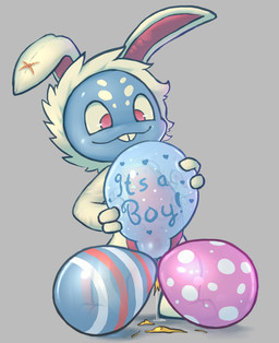 2_toes anthro balloon balloon_fetish balloon_popping bodily_fluids buckteeth clothing cum cum_drip cum_dripping_on_floor cum_stain dripping feet genital_fluids grey_background inflatable male multiple_balloons onesie popped_balloon print_balloon simple_background solo teeth text toes young young_anthro young_male badipoki league_of_legends riot_games tencent cottontail_fizz fizz_(lol) yordle absurd_res english_text hi_res adult_(lore)