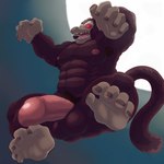 abs anthro brown_body brown_fur full_moon fur genitals male moon muscular muscular_anthro muscular_male nude open_mouth penis red_eyes solo x-zudomon dragon_ball dragon_ball_z mammal oozaru primate 1:1 absurd_res hi_res