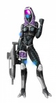 armor big_breasts breasts female gun machine nanosuit not_furry power_armor ranged_weapon simple_background solo synthetic_muscles weapon spacemaxmarine bioware crysis electronic_arts mass_effect tali'zorah alien alien_humanoid humanoid quarian absurd_res hi_res