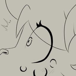anthro blush blush_lines close-up eyelashes female hair realization shocked snout solo spots wide_eyed muhny chloe_(muhny) domestic_cat felid feline felis mammal 1:1 sketch