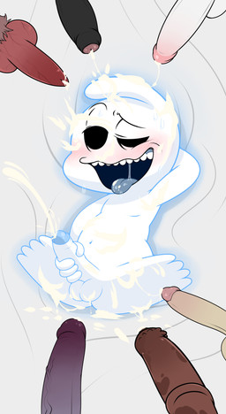 animal_genitalia animal_penis balls black_penis blue_glans bodily_fluids brown_penis bukkake canine_genitalia canine_penis circumcised cum cum_on_balls cum_on_body cum_on_face cum_on_penis cum_on_tongue cumshot ejaculation equine_genitalia equine_penis erection foreskin genital_fluids genitals glans group humanoid_genitalia humanoid_penis knot male male/male masturbation not_furry orgasm partially_retracted_foreskin penile penile_masturbation penis pink_glans pink_penis purple_glans purple_penis solo_focus tongue white_balls white_penis young enookie brain_dump goofball_the_goofy_cartoon_ghost_(character) ghost spirit 2019 absurd_res digital_media_(artwork) hi_res