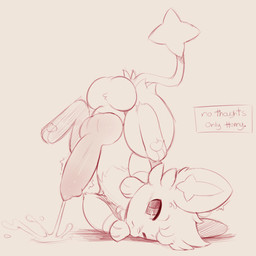 3_fingers 3_toes animal_genitalia animal_penis aroused ass_up balls big_balls big_knot big_penis blush blush_lines bodily_fluids canine_genitalia canine_penis cum cum_on_ground cumshot dialogue ejaculation erection feet feral fingers fur genital_fluids genitals hands-free head_tuft knot knotted_penis leaking leaking_cum male motion_lines narrowed_eyes one_eye_closed orgasm pawpads paws penis shadow simple_background small_but_hung solo star_tipped_tail tail text toes toony tuft upside_down plattyneko nintendo no_thoughts_head_empty pokemon generation_4_pokemon pokemon_(species) shinx 1:1 2025 digital_drawing_(artwork) digital_media_(artwork) english_text hi_res monochrome sketch