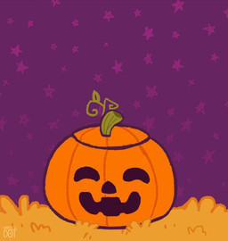 anthro autumn bell bell_collar blue_collar blue_eyes collar dipstick_ears dipstick_fingers ear_markings eyewear femboy food fruit fur glasses gold_bell grey_body hair holidays jack-o'-lantern jumping jumpscare looking_at_viewer male multicolored_ears open_mouth pattern_background pawpads paws pink_nose plant prank pumpkin scared simple_background smile solo star_pattern surprised teeth tongue tuft whiskers artistic_dot halloween nixuelle domestic_cat egyptian_mau felid feline felis mammal 2025 animated digital_media_(artwork) hi_res