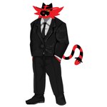 absurd_res anthro black_body black_bottomwear black_clothing black_footwear black_fur black_pants black_shoes black_suit black_tie_(suit) bottomwear button_(fastener) caimanresurgunt cel_shading clothing footwear fur generation_7_pokemon green_eyes hi_res incineroar library_of_ruina male muscular muscular_male nintendo pants pokemon pokemon_(species) project_moon red_body red_fur red_nose shaded shirt shoes solo suit tail teeth topwear white_clothing white_shirt white_topwear yellow_sclera