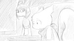 anthro blank_stare clothing dark_room dress duo female kerchief looking_at_another looking_down male neckerchief seat shirt theater topwear worried dragonweirdo animal_crossing nintendo ankha_(animal_crossing) marshal_(animal_crossing) felid feline mammal rodent sciurid tree_squirrel 16:9 hi_res monochrome widescreen