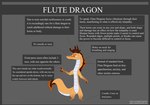 ambiguous_gender anthro brown_hair hair orange_body orange_scales pronged_horn scales solo spiracles tail text white_body white_scales yellow_eyes input-command asian_mythology east_asian_mythology mythology madrigal_(aquest) dragon eastern_dragon flute_dragon maned_dragon mythological_creature mythological_scalie scalie absurd_res english_text hi_res url