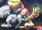 anal anus butt deep_rimming duo eyes_closed female female_rimming_male feral genitals internal interspecies male male/female male_penetrated male_rimmed nude open_mouth oral penetration pussy rimming sex tongue harryclopper friendship_is_magic hasbro my_little_pony fido fluttershy_(mlp) canid diamond_dog_(mlp) equid equine horse mammal pony copyright absurd_res hi_res