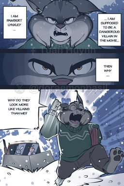 3_toes anthro barefoot black_nose chasing clothing dialogue fangs feet female fur gas_canister grey_body grey_fur group hindpaw humor male open_mouth open_smile paws red_body red_fur running smile snow snowplow sweater teeth text text_box toes tongue topwear trio vehicle doraemonbasil disney zootopia judy_hopps nick_wilde pawbert_lynxley canada_lynx canid canine european_rabbit felid feline fox lagomorph leporid lynx mammal oryctolagus rabbit red_fox true_fox 2:3 comic english_text hi_res