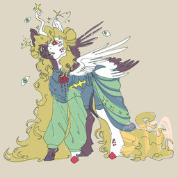 feral heterochromia hooves horn male quadruped solo unguligrade wings sorrel_ns mythology fan_character equid equine mammal mythological_creature mythological_equine winged_unicorn 1:1 hi_res